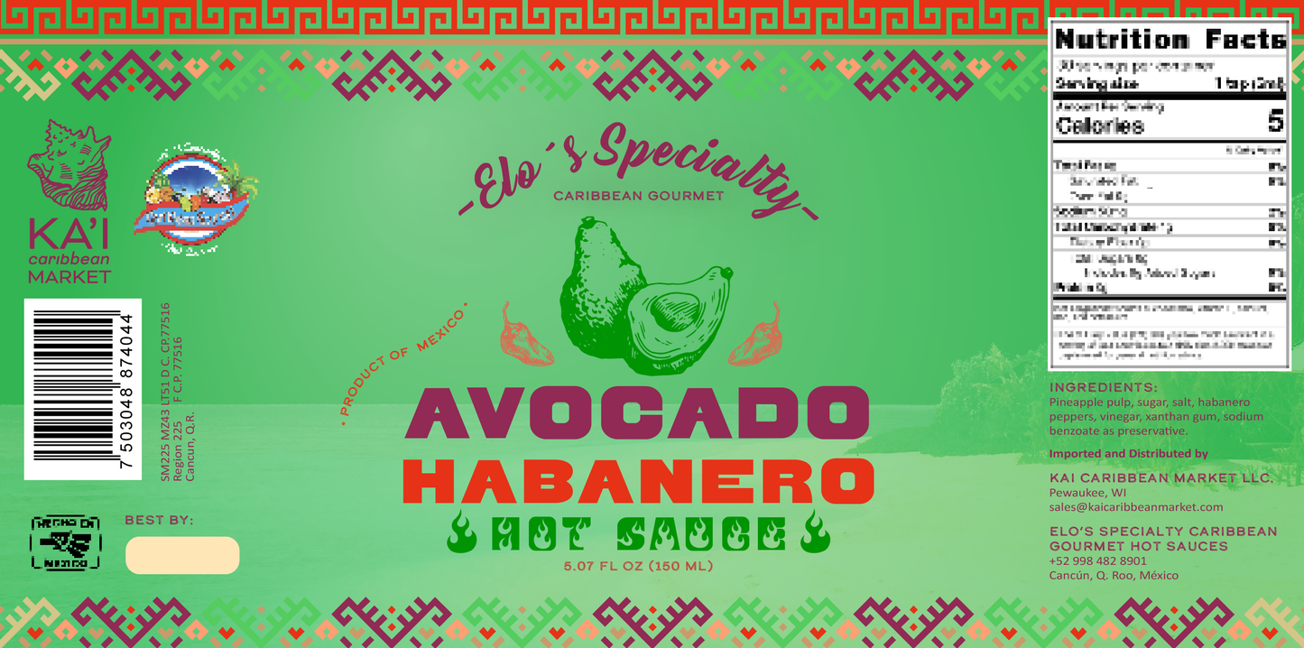 Aguacate con Habanero